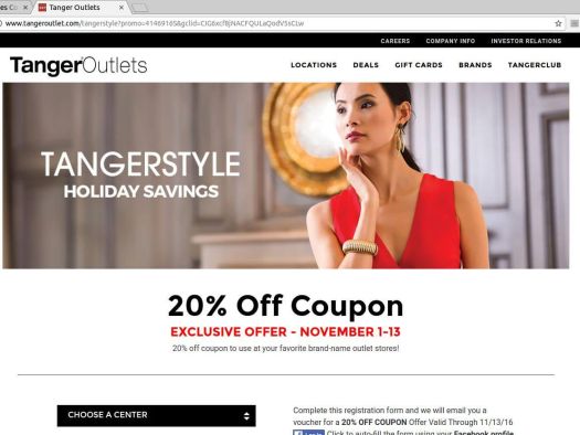 Image for Tangers Outlet Mall