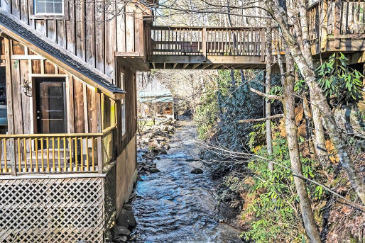 cabin on the water